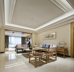 2021中式建筑简约客厅装修设计元素图片-每日推荐