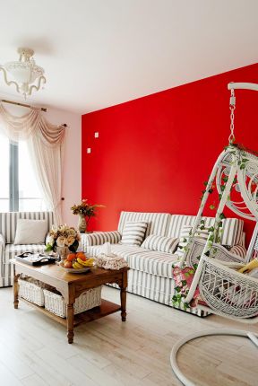 现代小户型客厅  客厅沙发颜色搭配