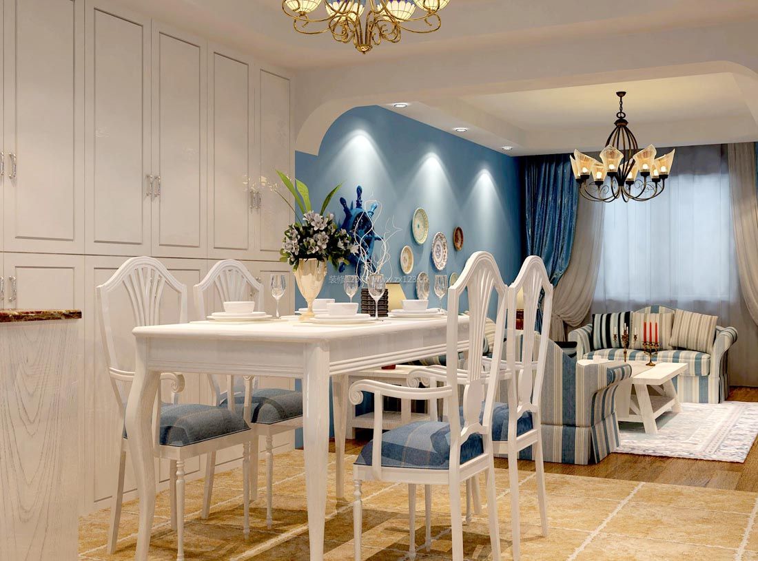 地中海家居餐厅家具装修效果图片