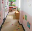 现代幼儿园走廊设计效果图