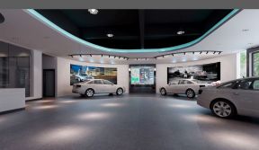 现代风格室内汽车展厅效果图 