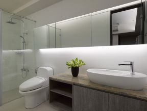 8万三居室130平米 浴室柜装修效果图片