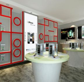 手机店简单背景墙装修设计效果图-每日推荐