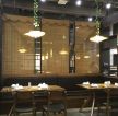 最新中餐馆门面室内吊灯装修效果图片 