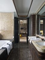 现代别墅大理石包裹浴缸设计效果图片