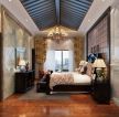 古典卧室风格木质吊顶装修效果图片