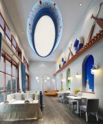 2023地中海风格小型西餐厅装修效果图片