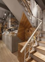 2023小型跃层西餐厅楼梯设计效果图