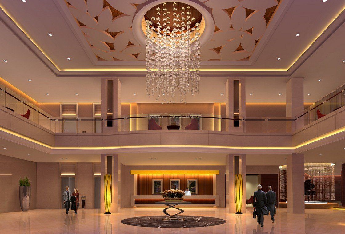 现代复式楼宾馆大厅装修效果图