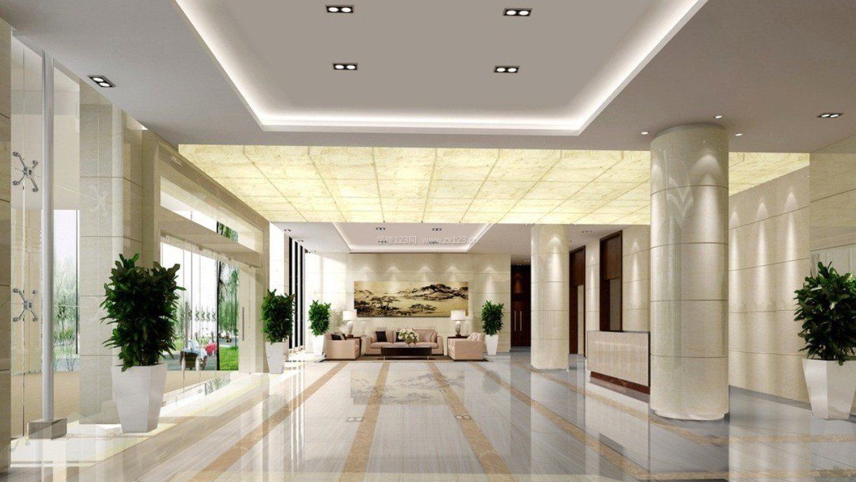 賓館大廳裝修背景墻設(shè)計(jì)效果圖