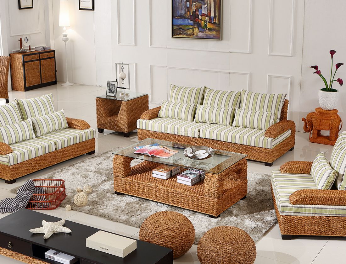 小户型客厅样板房组合沙发装修效果图片