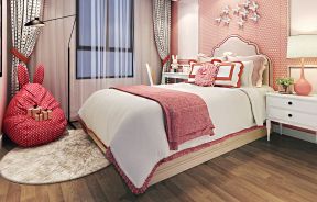 温馨卧室装修效果图小户型 床背景墙设计效果图