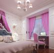 现代欧式风格主卧室床缦装修效果图片