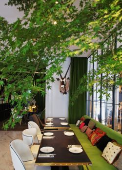 小餐馆室内装饰装修效果图片_装修123效果图