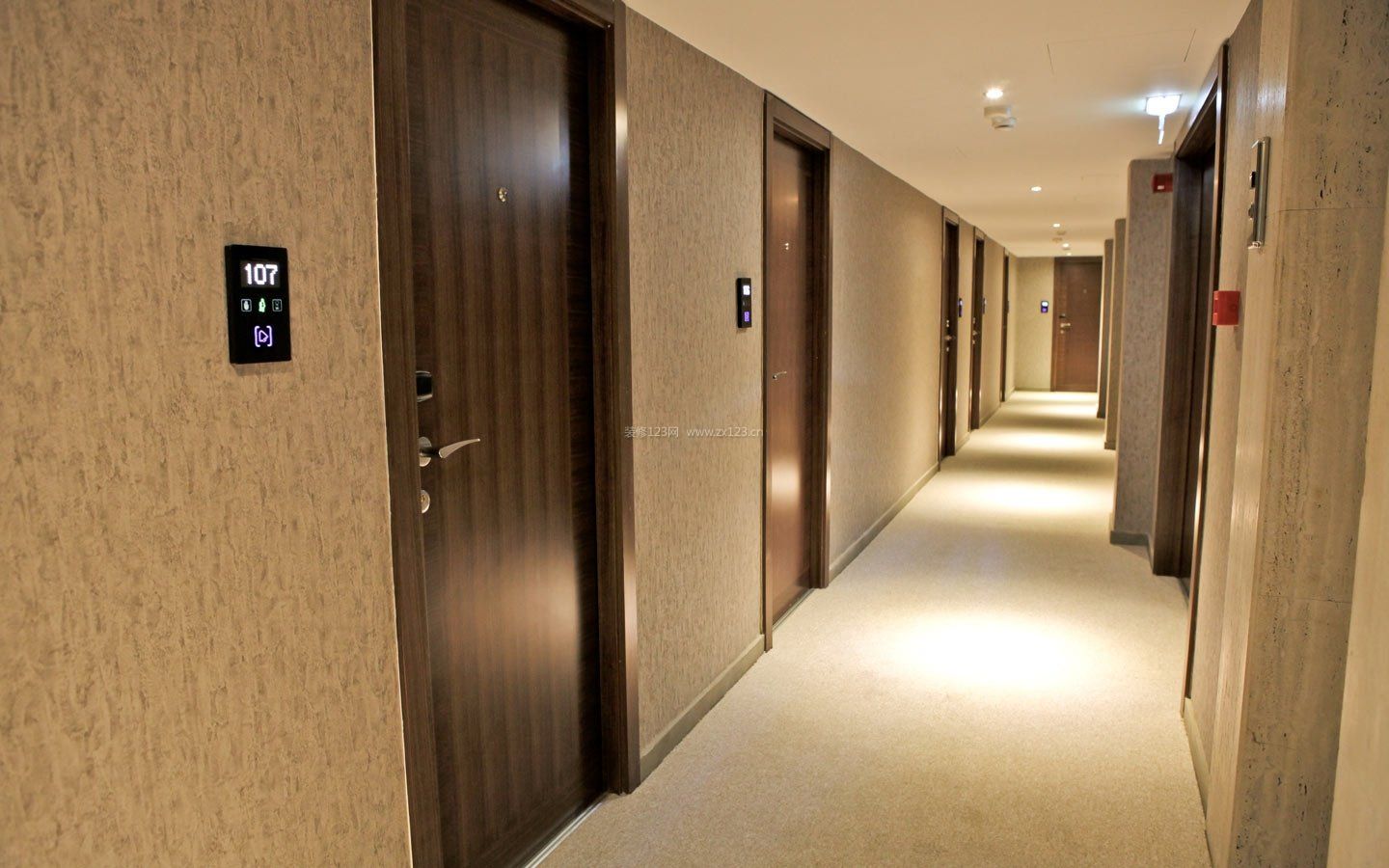简单宾馆走廊装修效果图