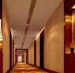 现代简单宾馆走廊装修效果图 