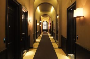 宾馆走廊效果图 古典欧式风格装修