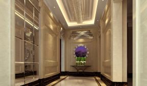 宾馆走廊效果图 后现代奢华风格