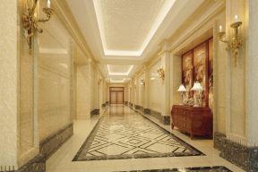 宾馆走廊效果图 低调奢华装修风格