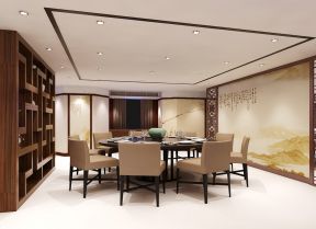 現(xiàn)代中式室內(nèi) 筒燈裝修效果圖片