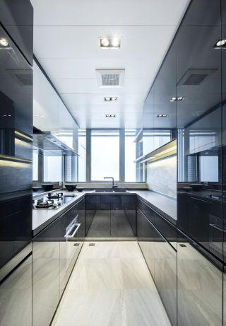 2023现代小复式设计室内厨房装修效果图
