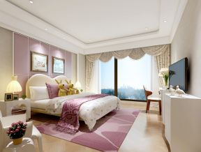 2023欧式女生卧室简约装修地毯装修效果图片