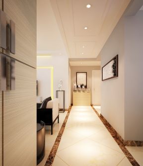 走廊和客厅吊顶 家装现代简约风格