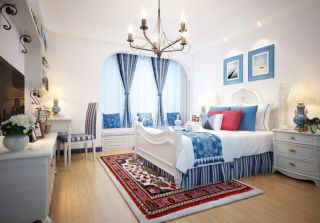 2023地中海小复式别墅卧室装修效果图案例