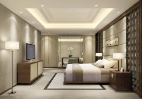 三室一廳中式 背景墻設(shè)計(jì)