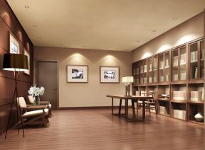 三室一廳中式 原木地板裝修效果圖片