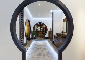 三室一廳中式 中式玄關(guān)裝修效果
