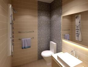 小型现代宾馆卫生间装修效果图片