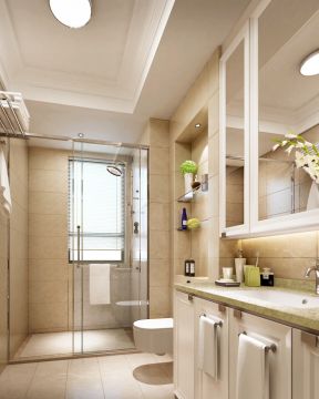 2023现代室内小居室卫生间装修效果图