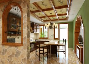 2023家装地中海风格整体厨房颜色装修效果图片