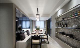 四室两厅现代简约房屋餐厅装修设计效果图欣赏