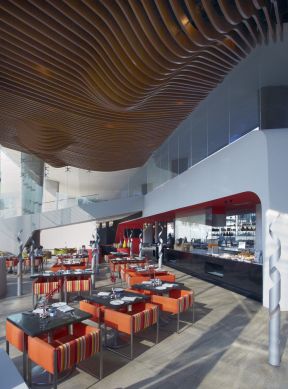 小型酒店餐廳裝修效果圖 