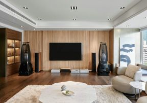 现代简约小户型设计 室内客厅电视墙设计