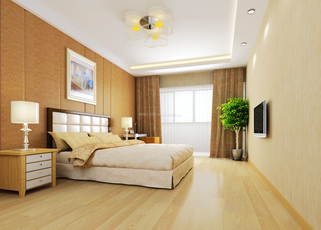 大型别墅设计温馨女生卧室设计效果图片