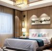 中式温馨女生卧室设计壁灯装修效果图片