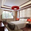 中式温馨女生卧室设计简约吊灯装修效果图片