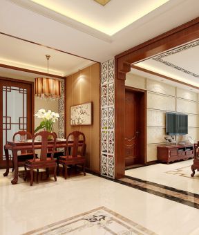 中式風(fēng)格裝修設(shè)計(jì) 小餐廳裝修效果圖片