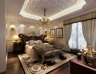 新古典卧室风格现代奢华吊顶效果图
