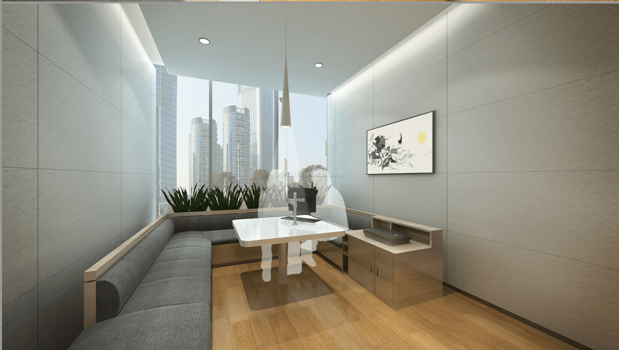 現(xiàn)代風格銀行辦公室接待區(qū)裝修圖片