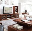 室内客厅装潢现代中式电视柜
