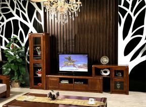 现代中式电视柜 家庭室内装潢