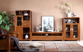 现代中式电视柜 实木电视柜效果图