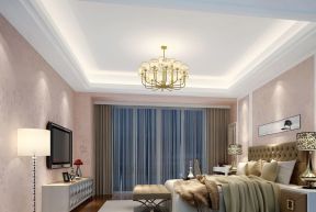 2023欧式现代家居室内设计卧室窗帘效果图