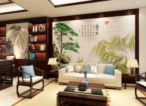 家庭客廳燈具 中式家庭客廳裝修效果圖
