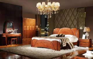 欧式风格实木家具卧室效果图