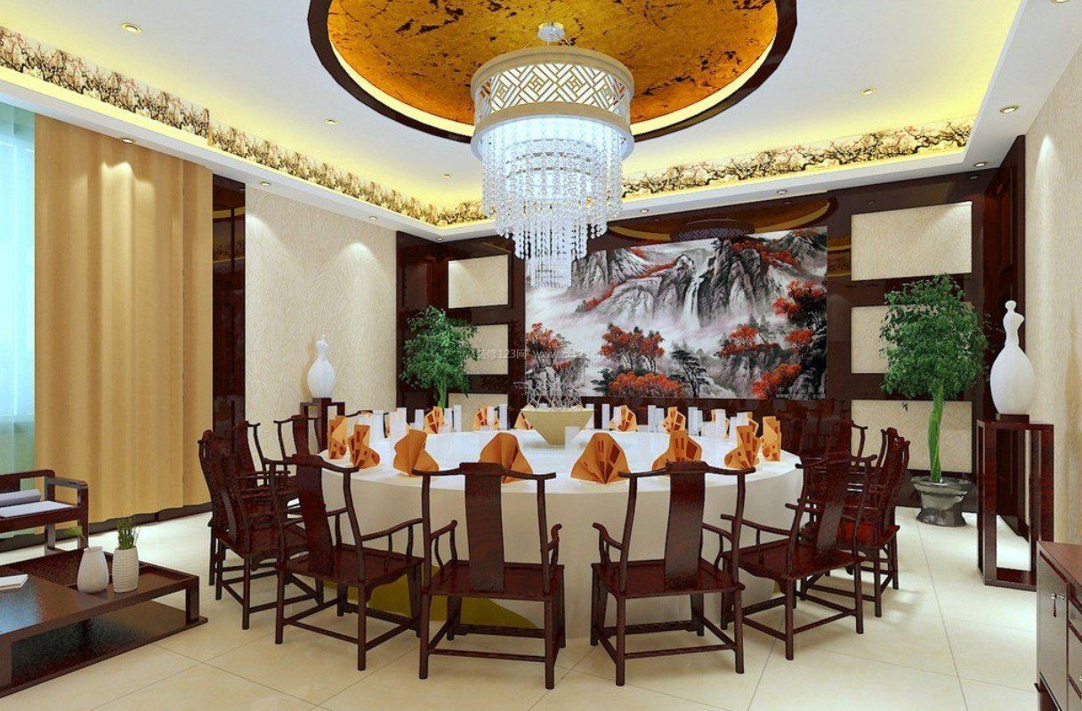 中式风格家居设计中式餐桌效果